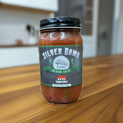Taco Box "Silver Dog" Medium Salsa
