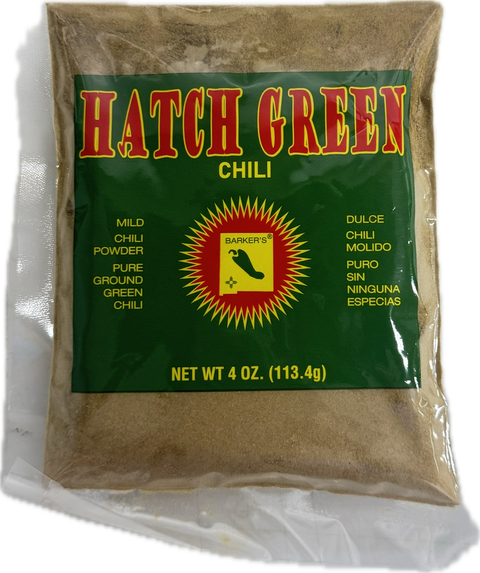 Barker's Hatch Green Chili Powder 4 oz