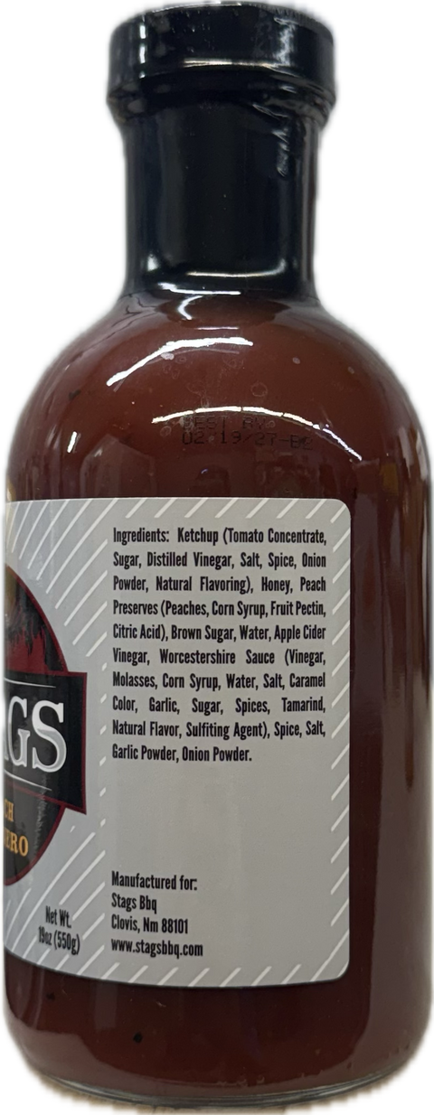 Stags Peach Habanero BBQ Sauce