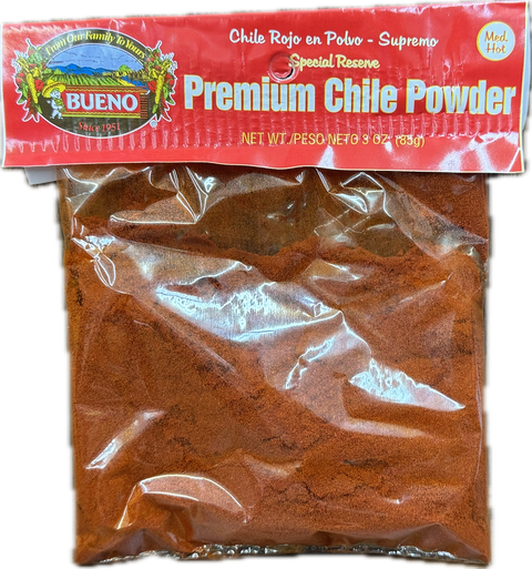 Bueno Premium Chile Powder Medium Hot 3oz