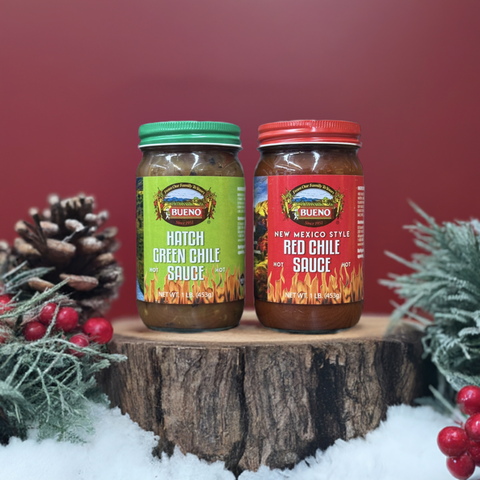 Christmas Pack: Hatch Green & Red Chile Sauce (Hot)